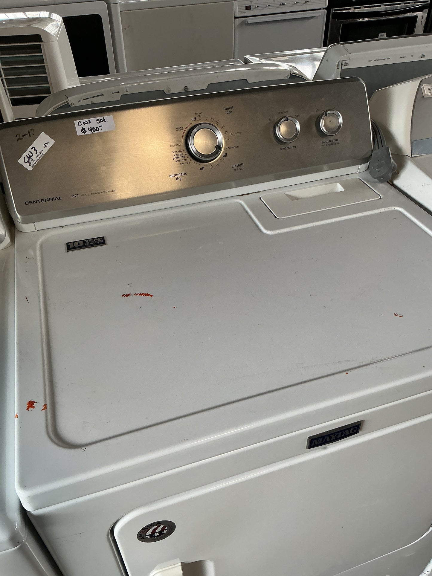 Washer and Dryer Set, Maytag, CW3
