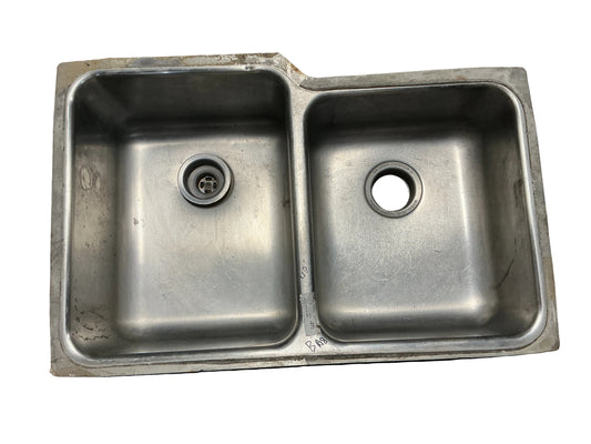 Kitchen Sink Stainless Steel Double BA8