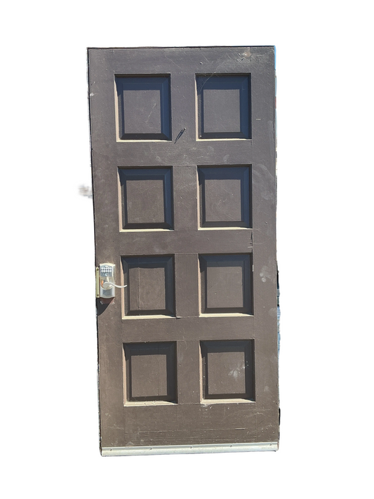 Exterior door, Right swing, brown, 36", CY2