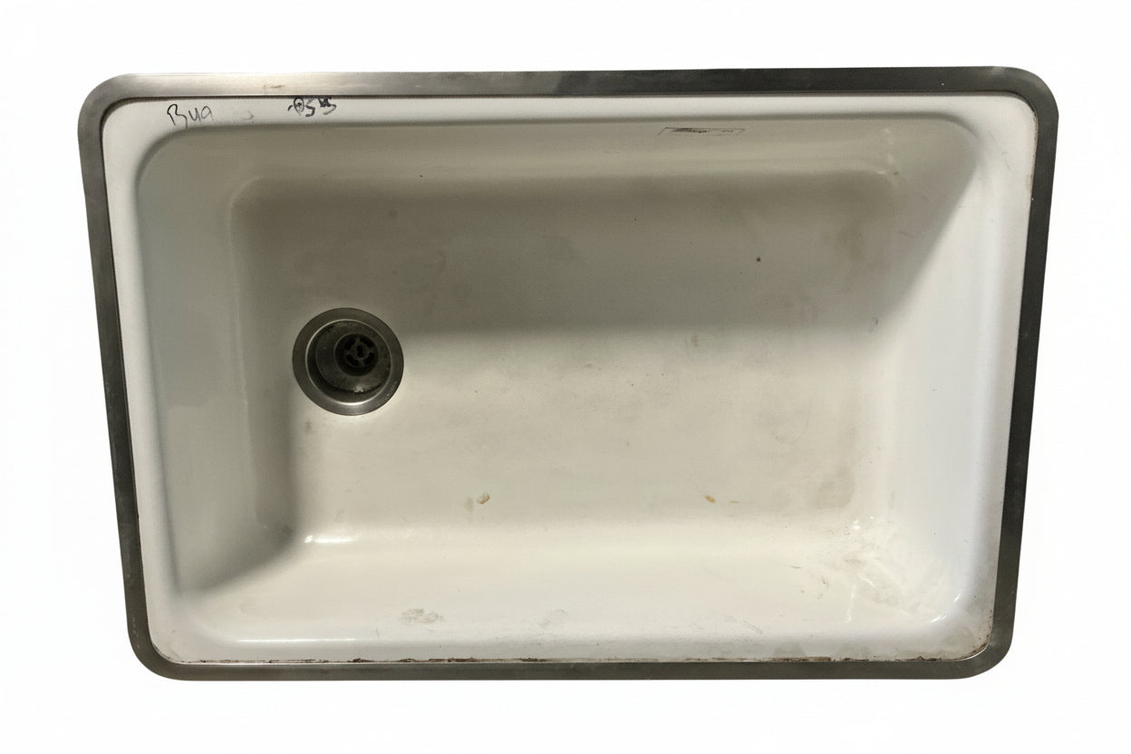 Kitchen Sink Cast Iron, White BY9
