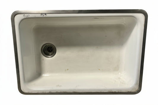 Kitchen Sink Cast Iron, White BY9
