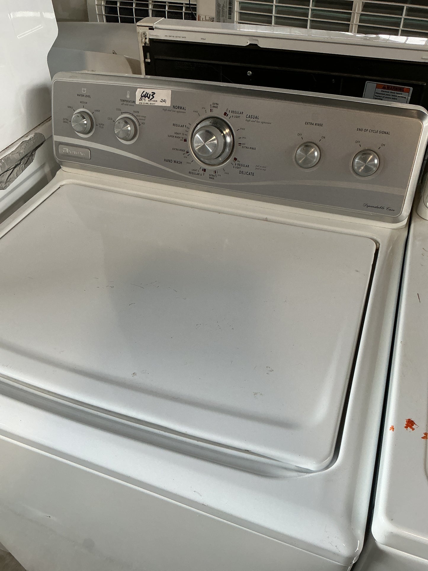 Washer and Dryer Set, Maytag, CW3