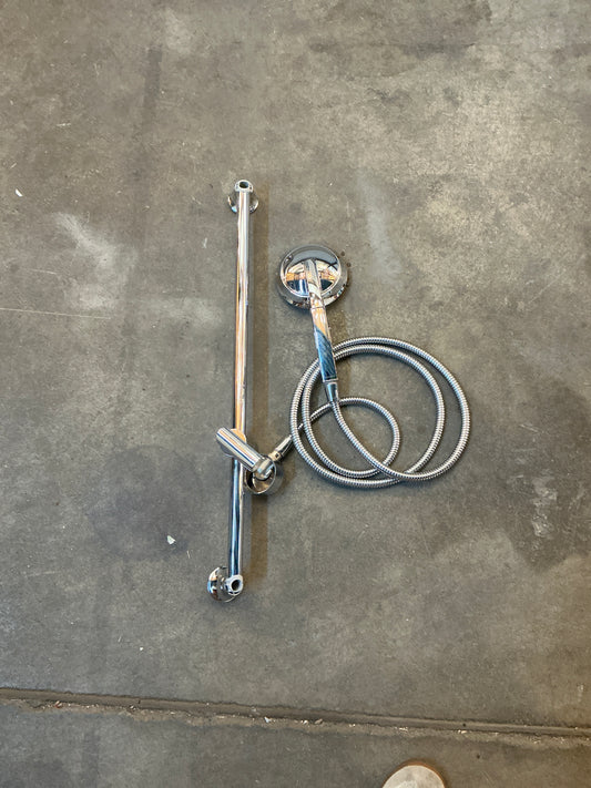 Shower head, handheld, chrome, slide bar, CX9