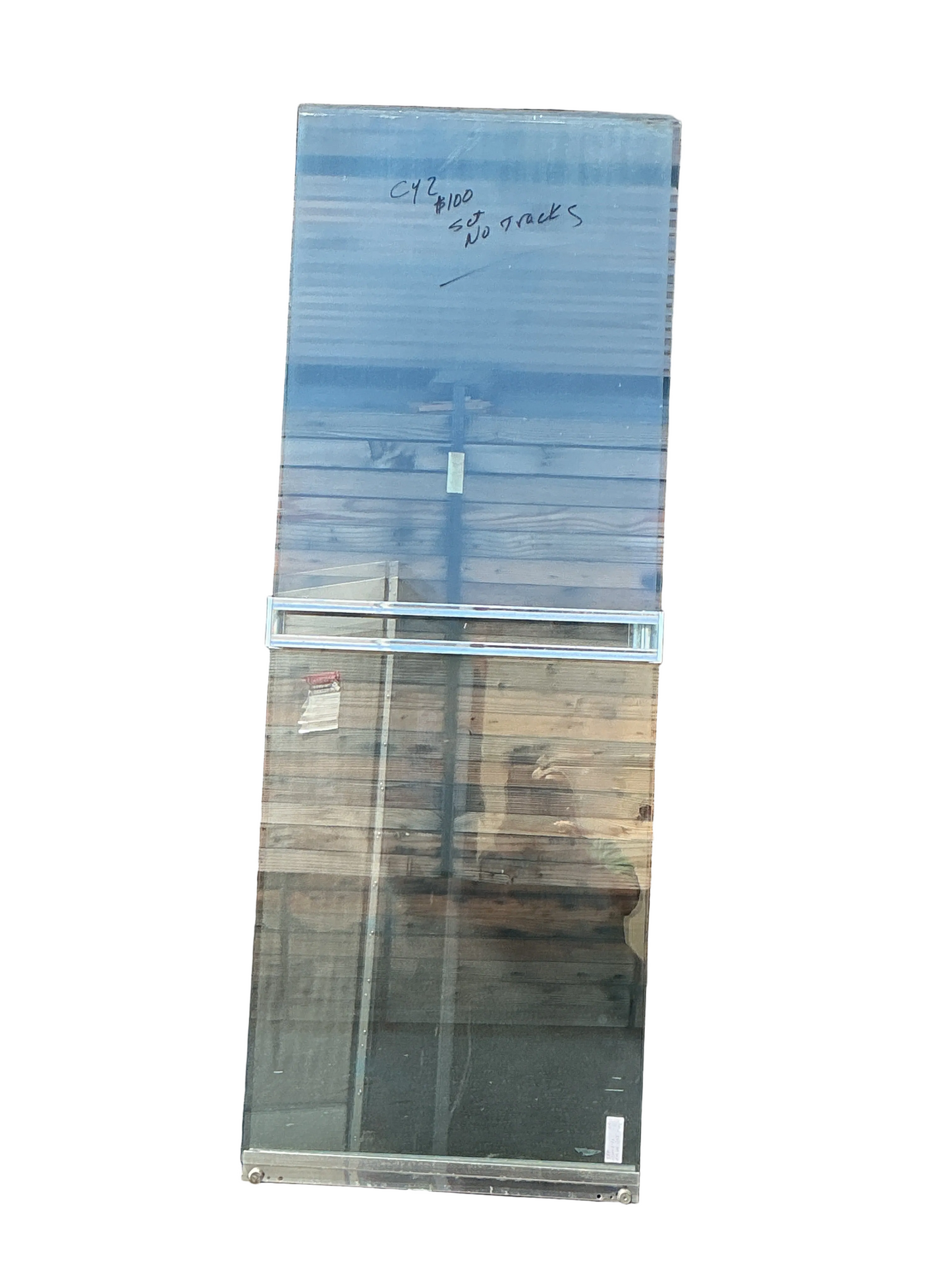 Shower door, clear glass, 29", CY2