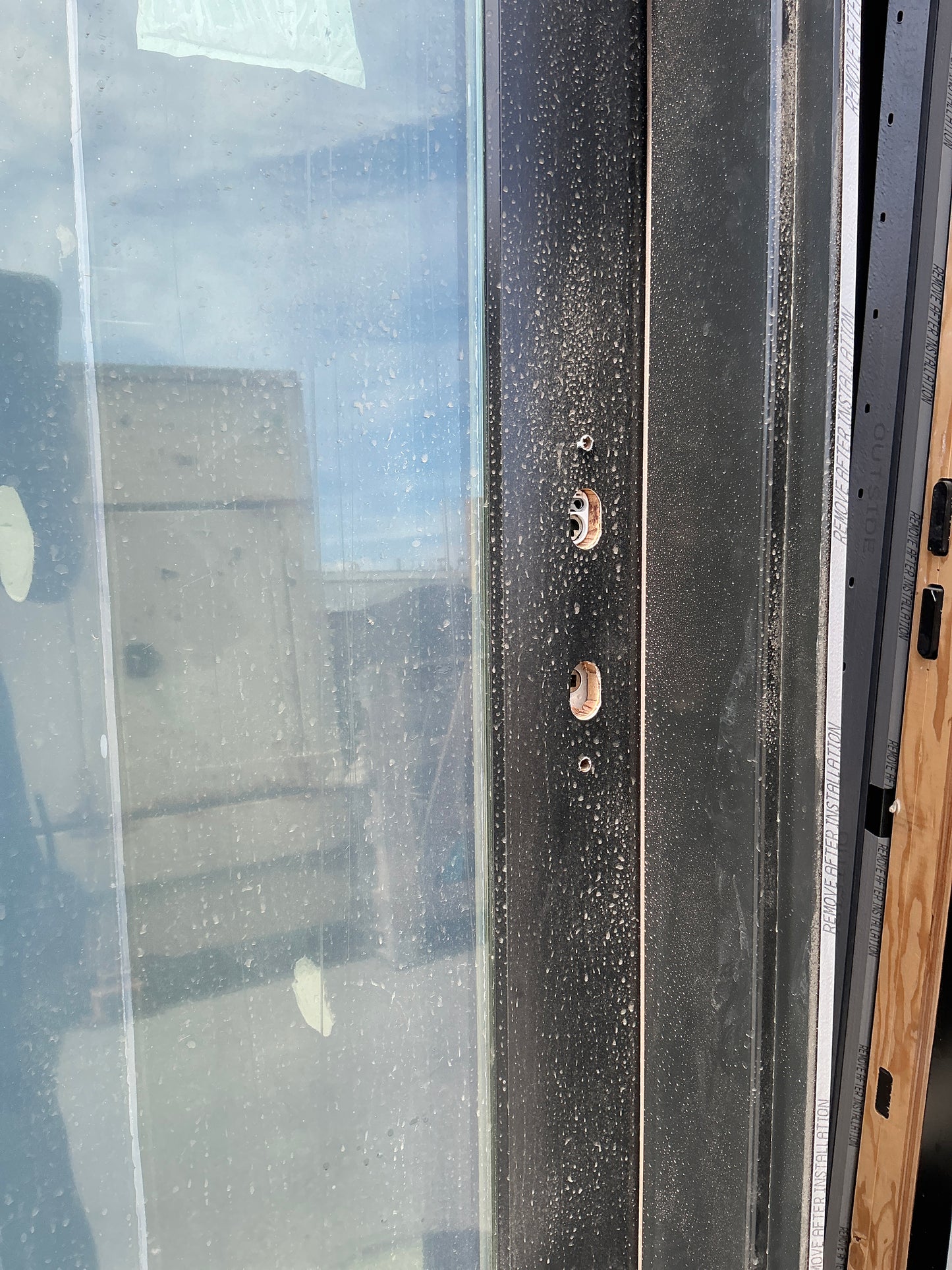 Door, exterior, Right Swing Black ARG