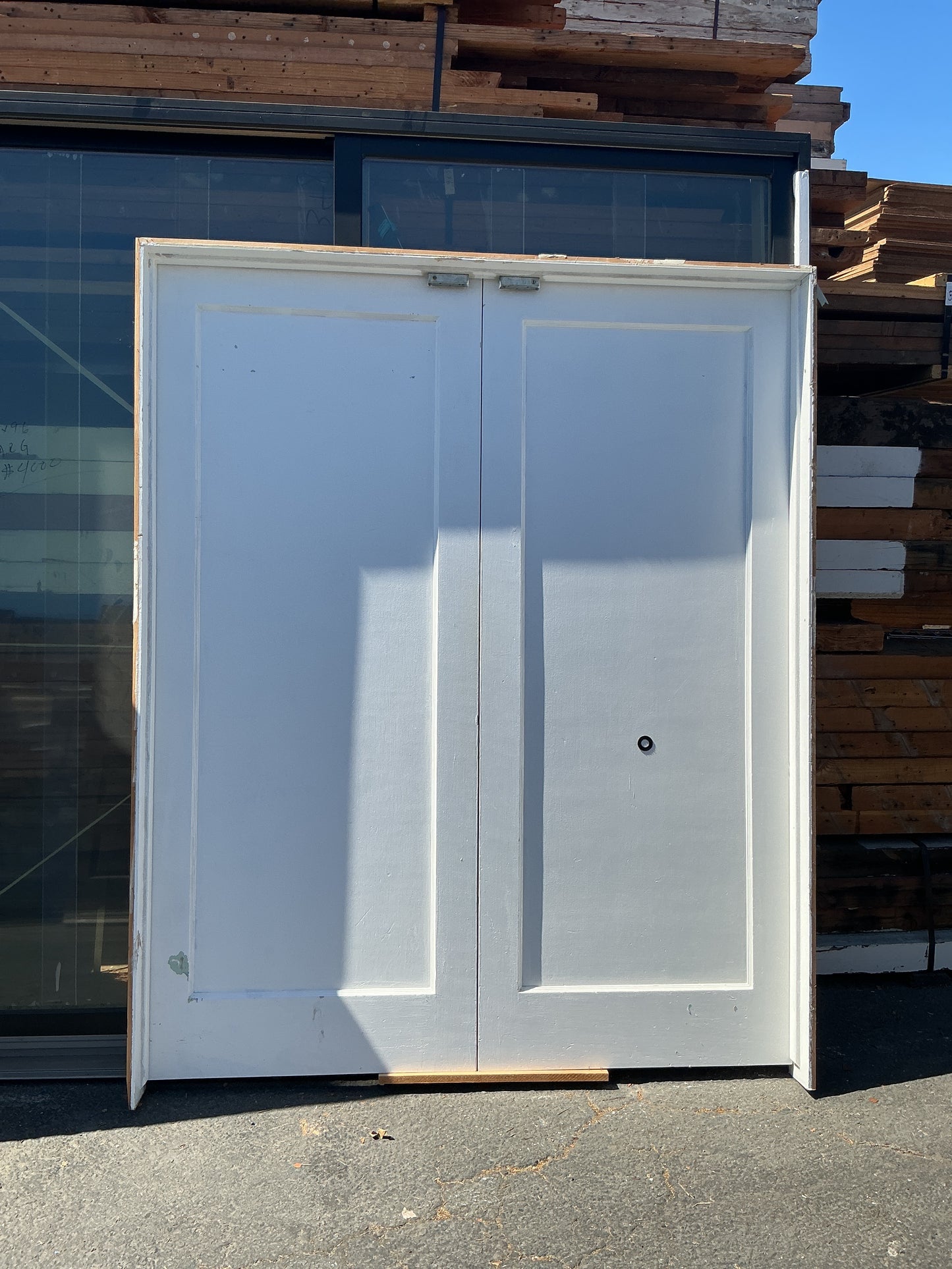 Interior double door, white, 64", CY2