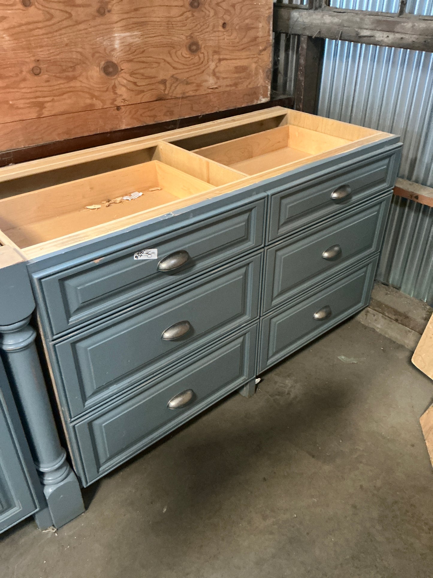 Cabinet, kitchen Base Blue, 6 Drawer CX9