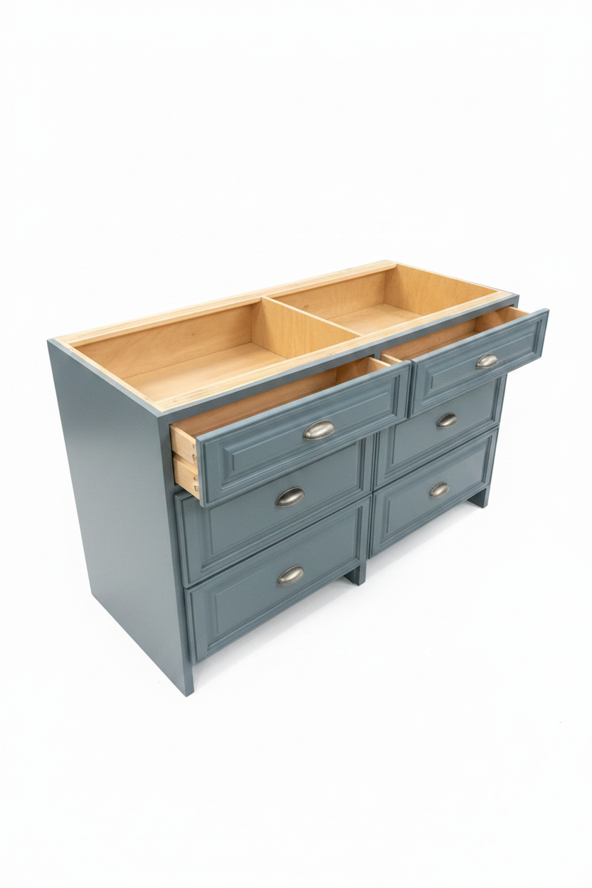 Cabinet, kitchen Base Blue, 6 Drawer CX9