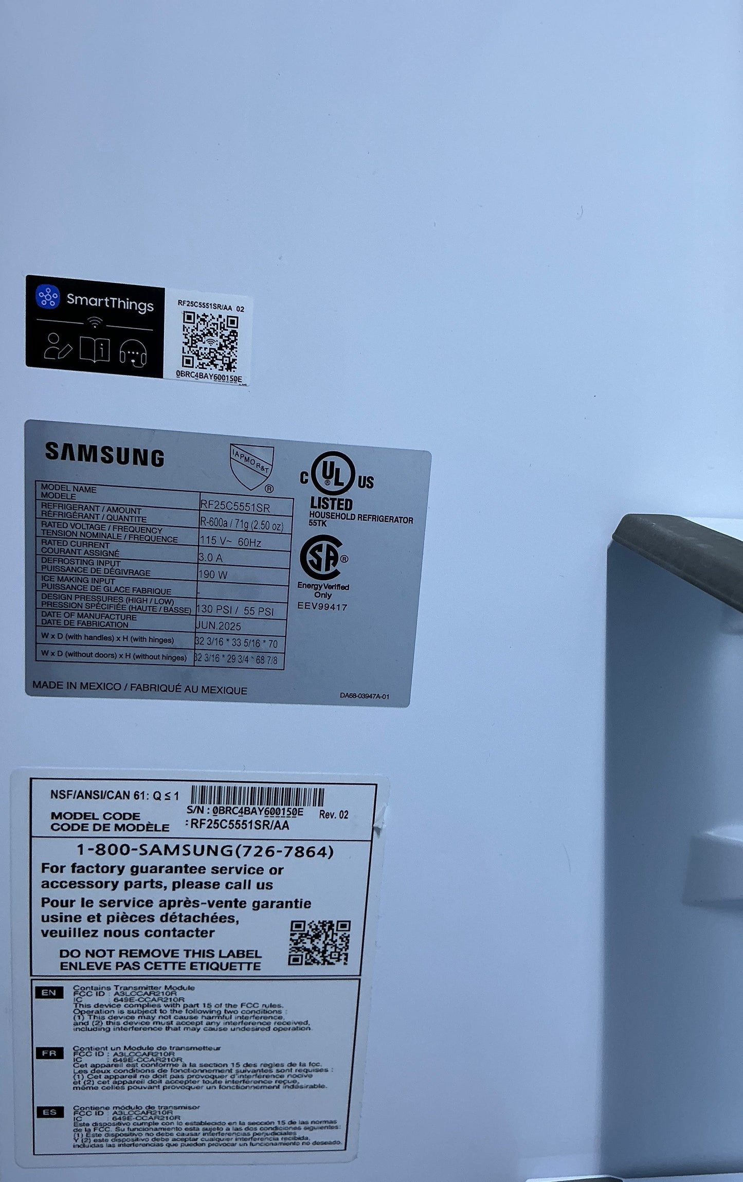 Refrigerator, Samsung,CY1