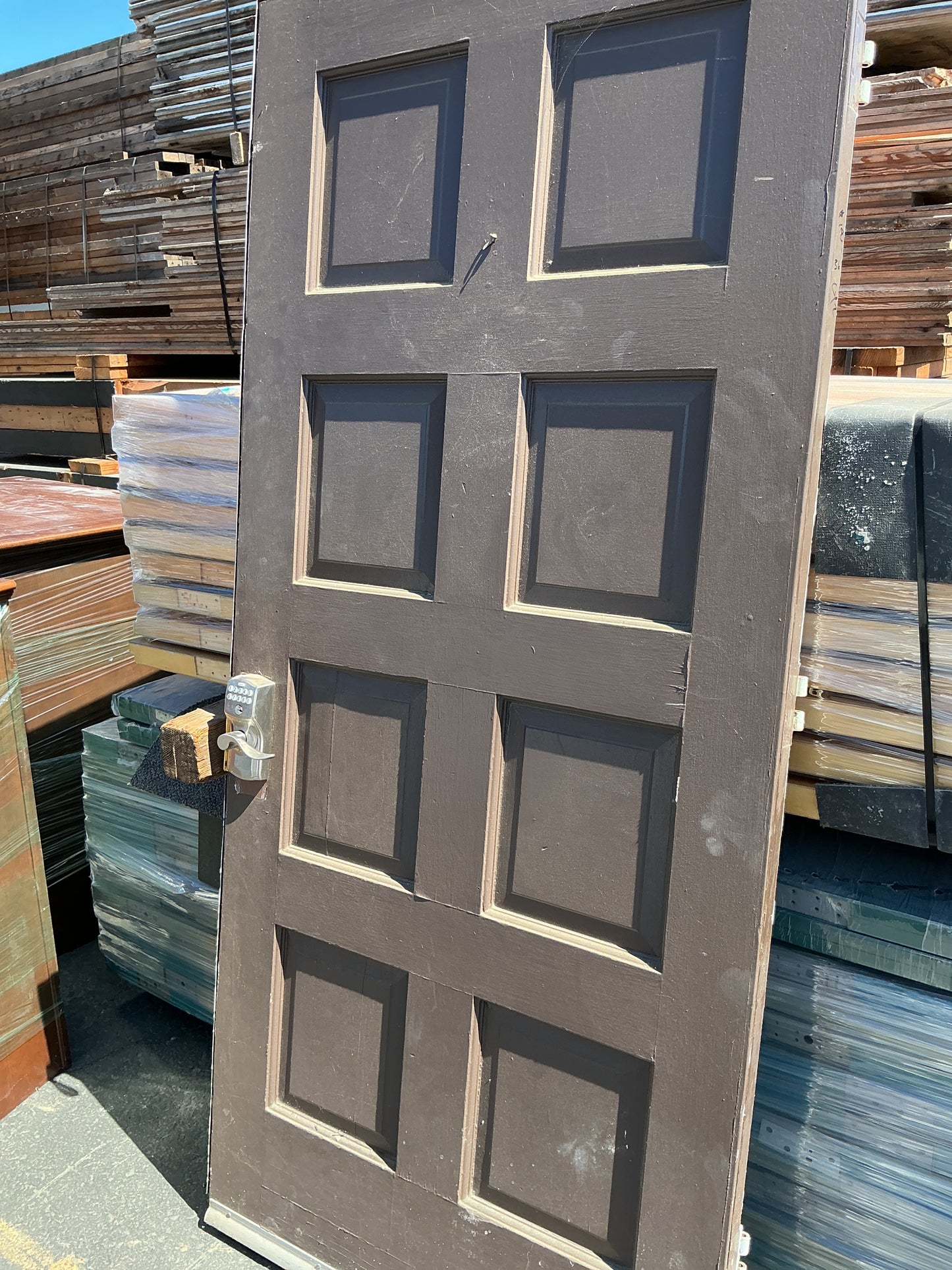 Exterior door, Right swing, brown, 36", CY2
