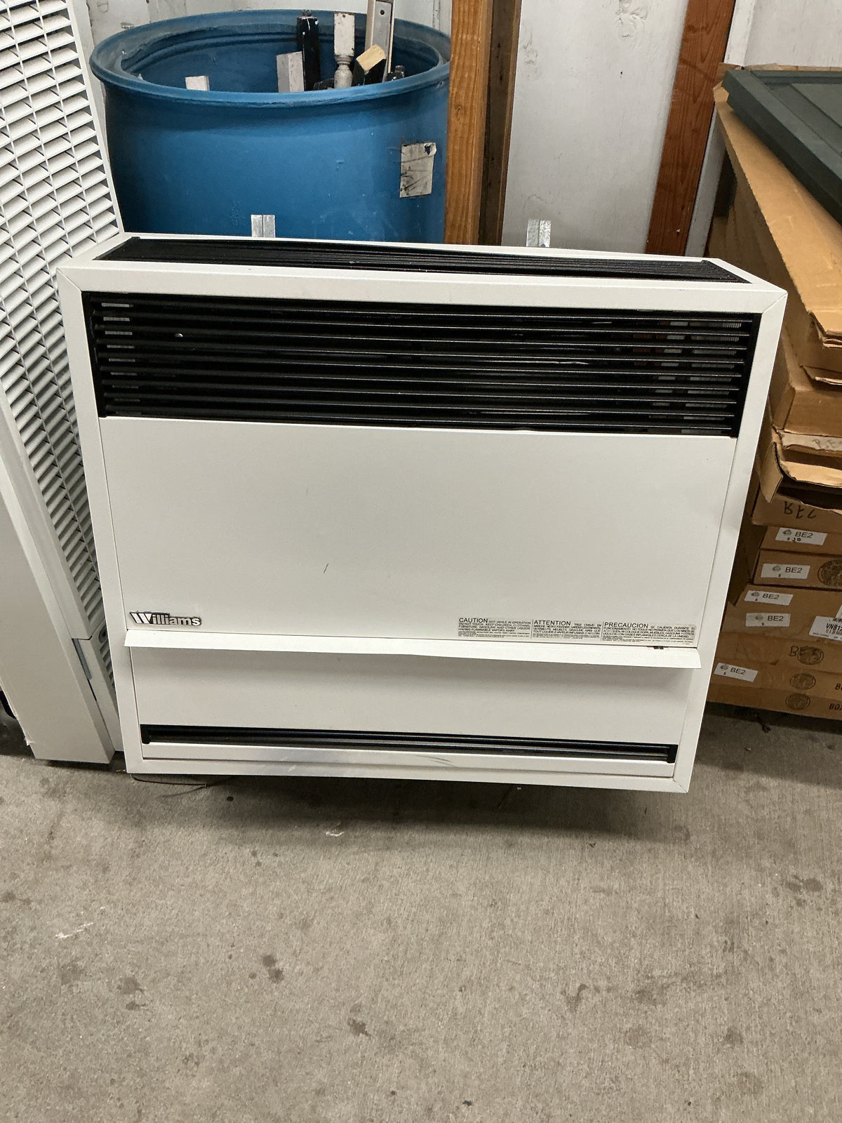Wall Heater, Williams, Gas, TRP