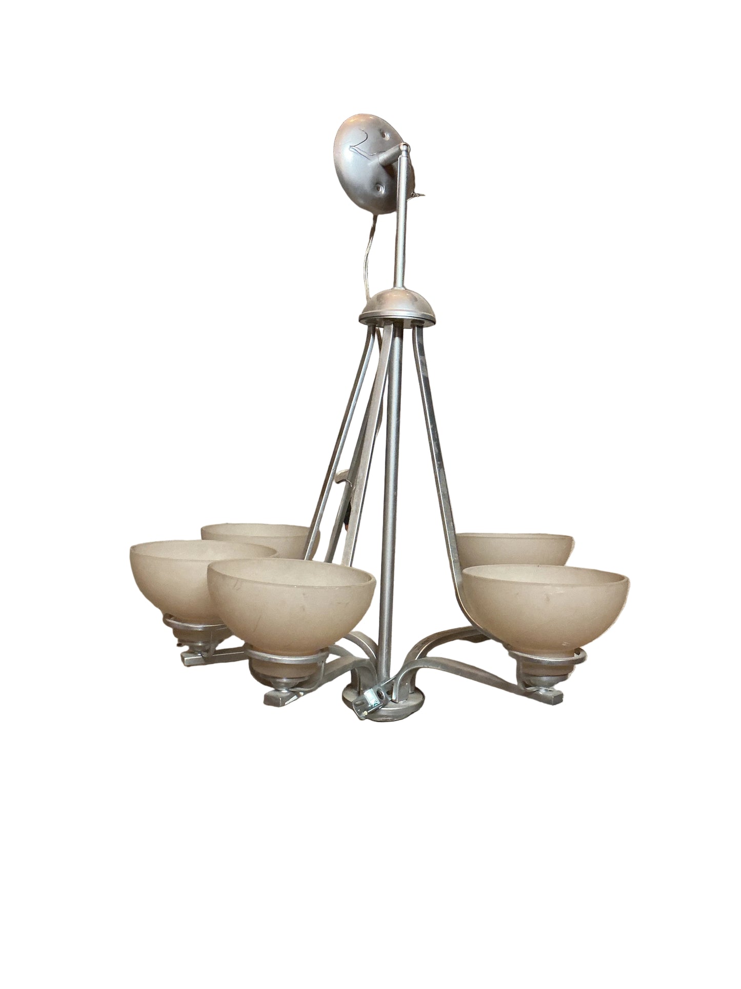 Chandelier Brushed Nickel 5 Arm TRP