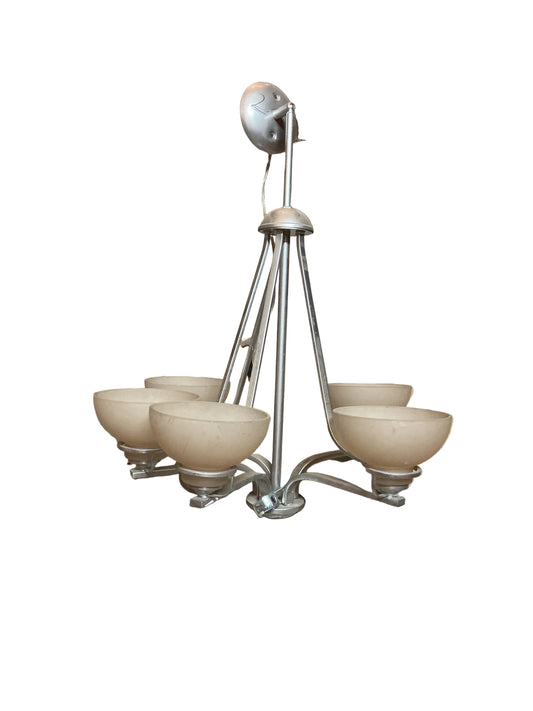 Chandelier Brushed Nickel 5 Arm TRP