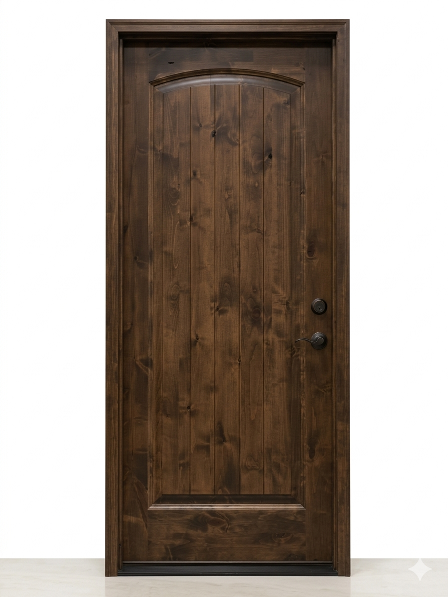 Wood Paneled Exterior Door BS7