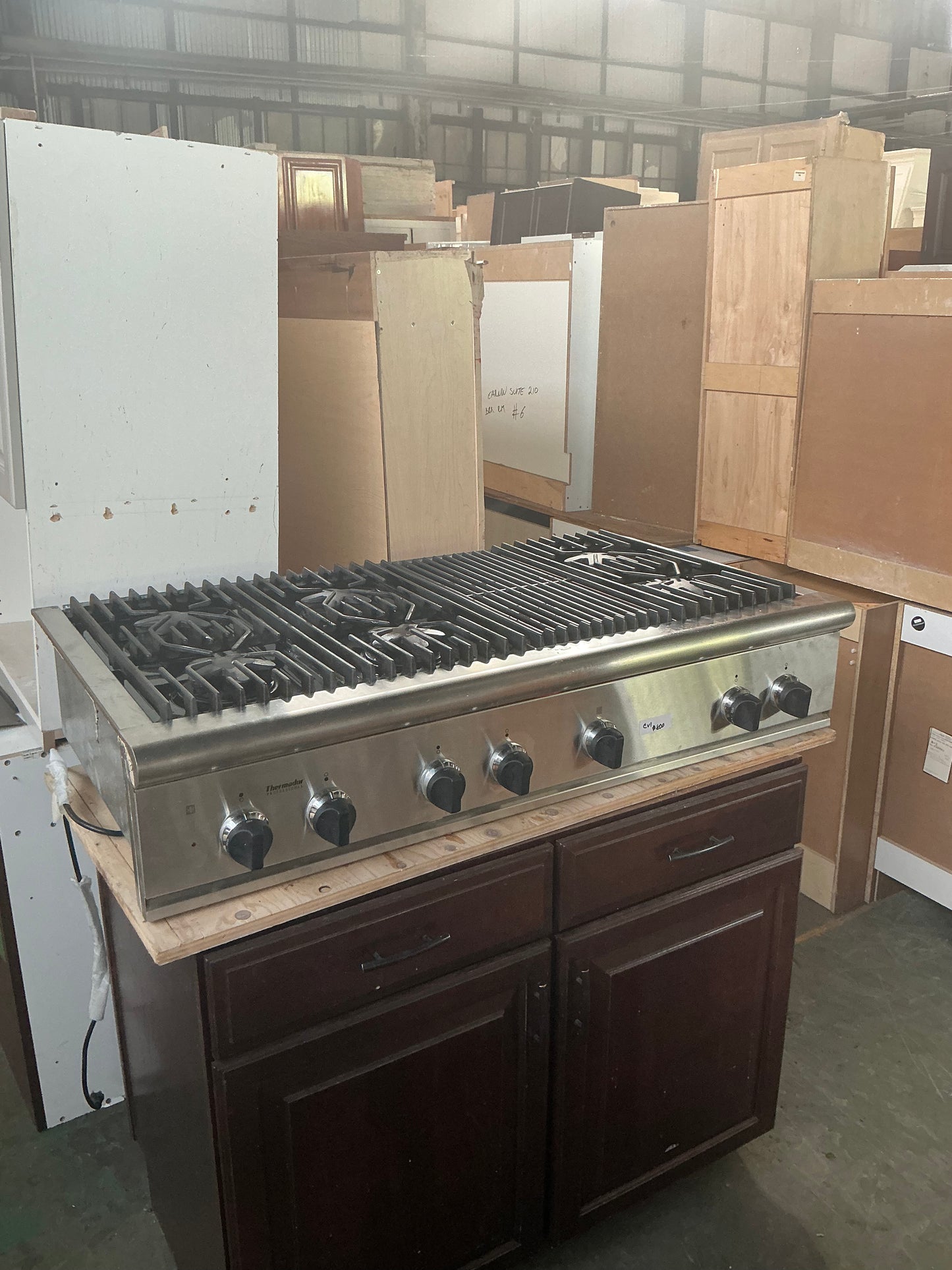 Cooktop, Thermador, gas, 48", 4-burner + grill, CV1