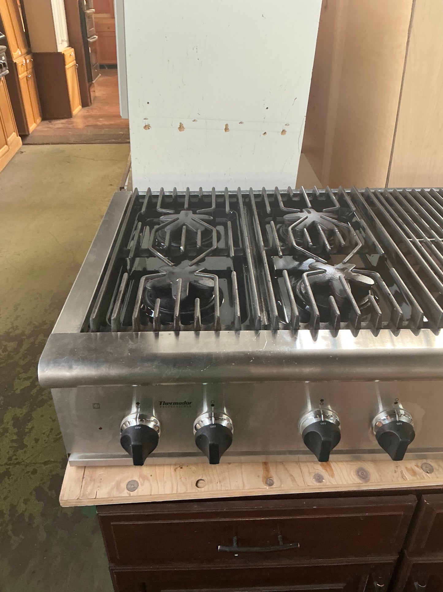 Cooktop, Thermador, gas, 48", 4-burner + grill, CV1