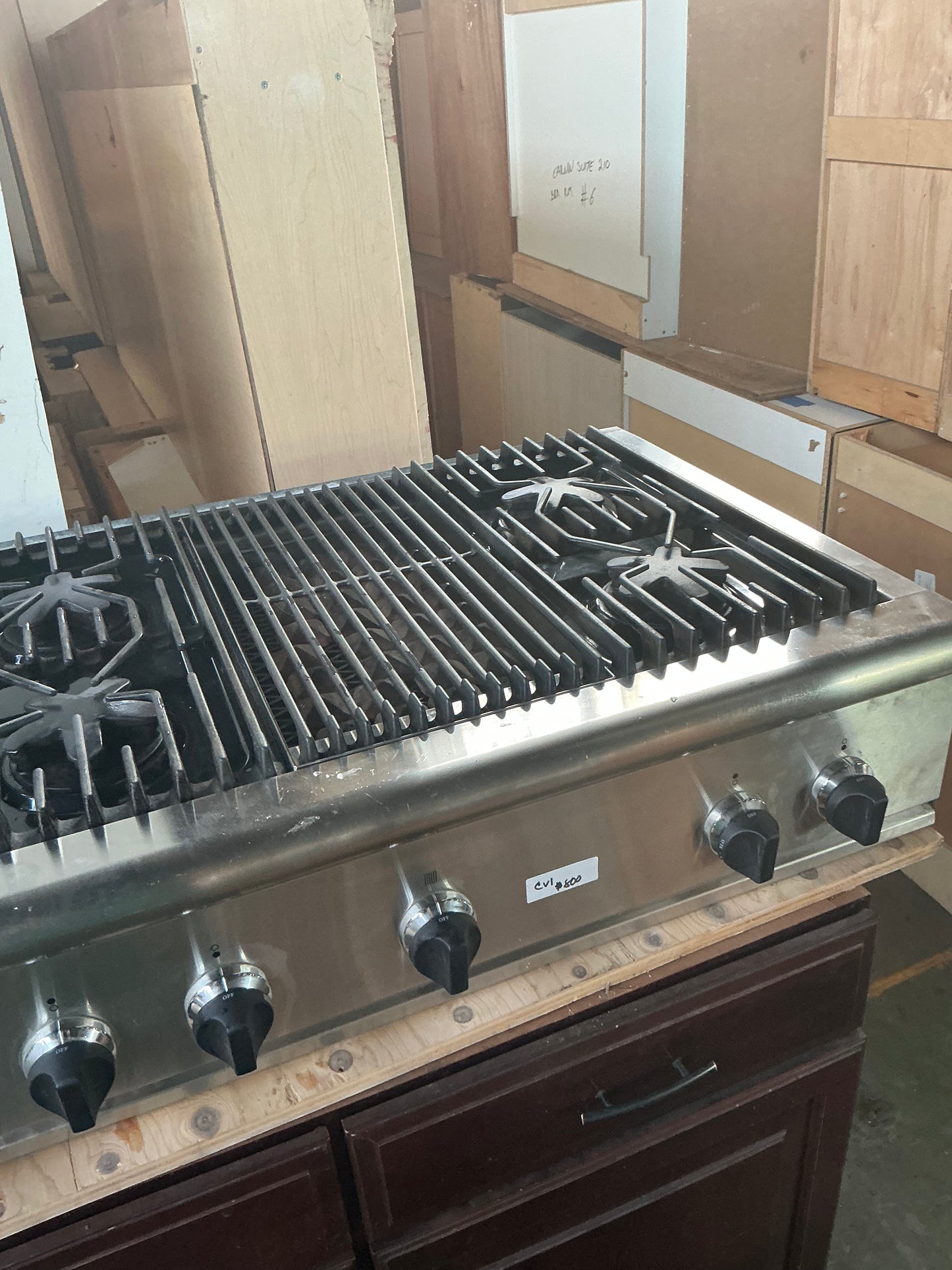 Cooktop, Thermador, gas, 48", 4-burner + grill, CV1