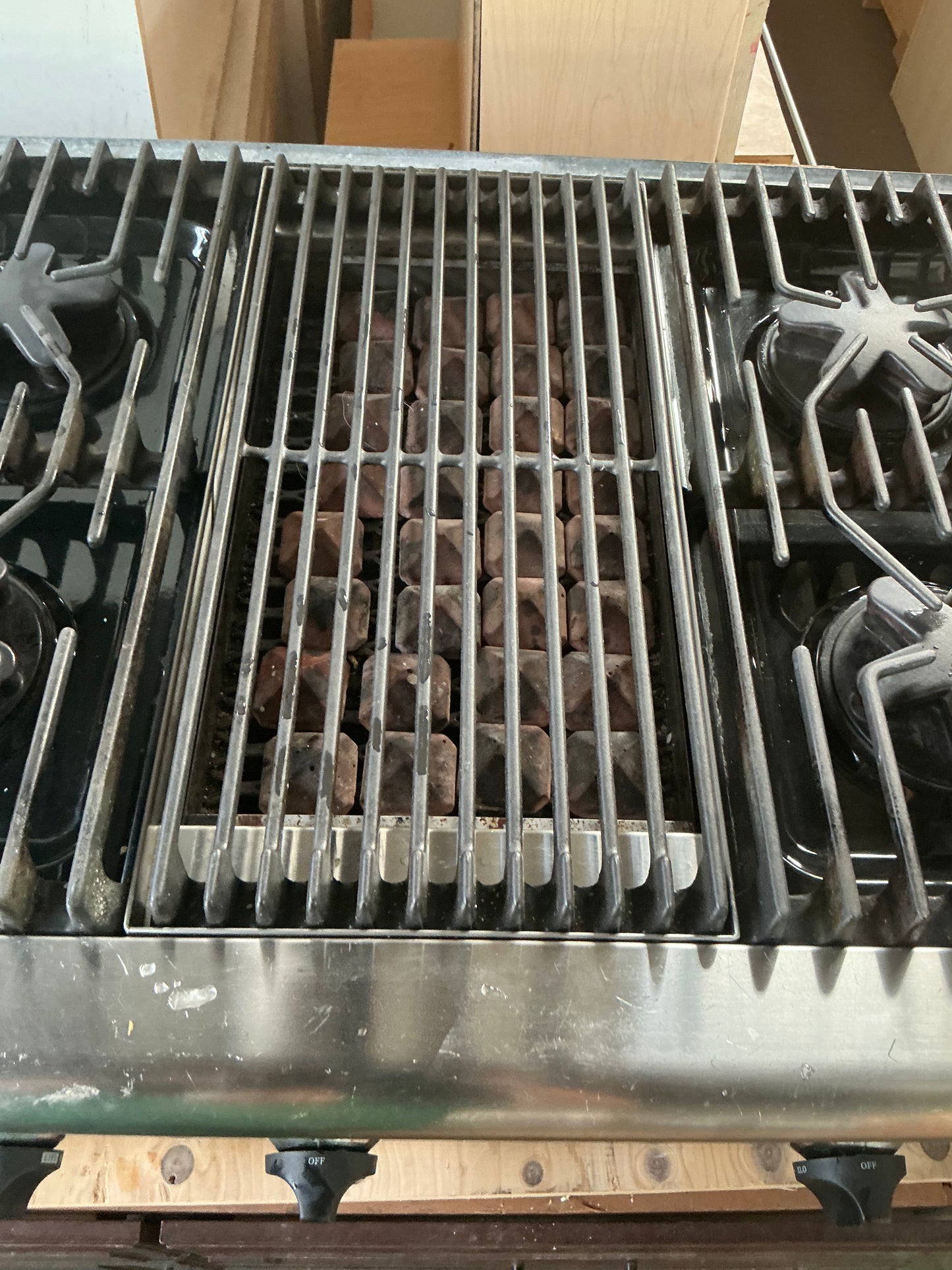 Cooktop, Thermador, gas, 48", 4-burner + grill, CV1