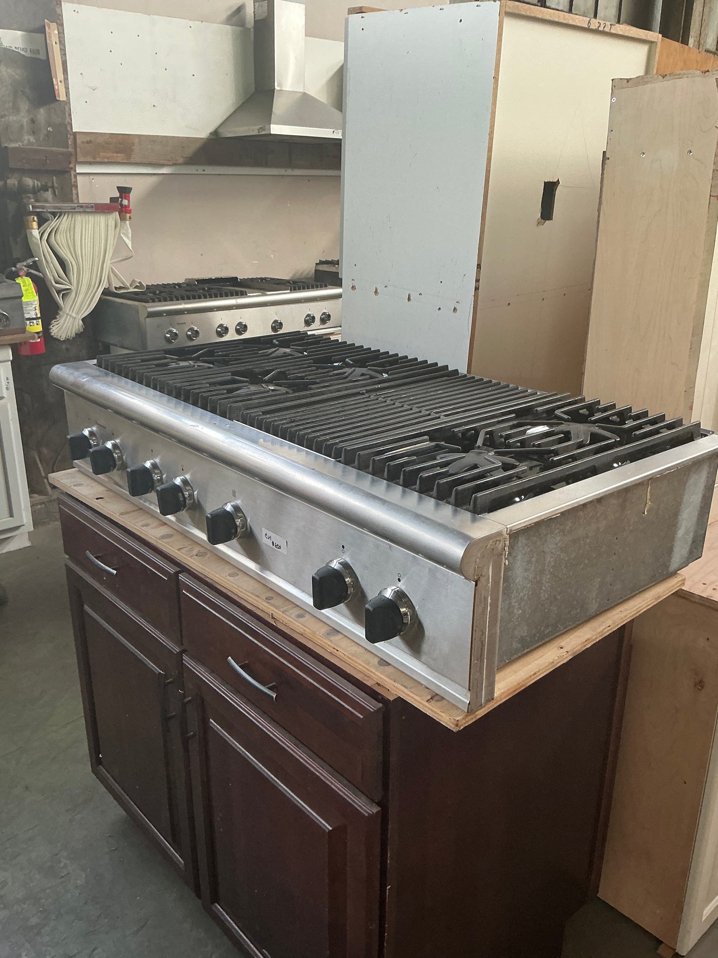 Cooktop, Thermador, gas, 48", 4-burner + grill, CV1