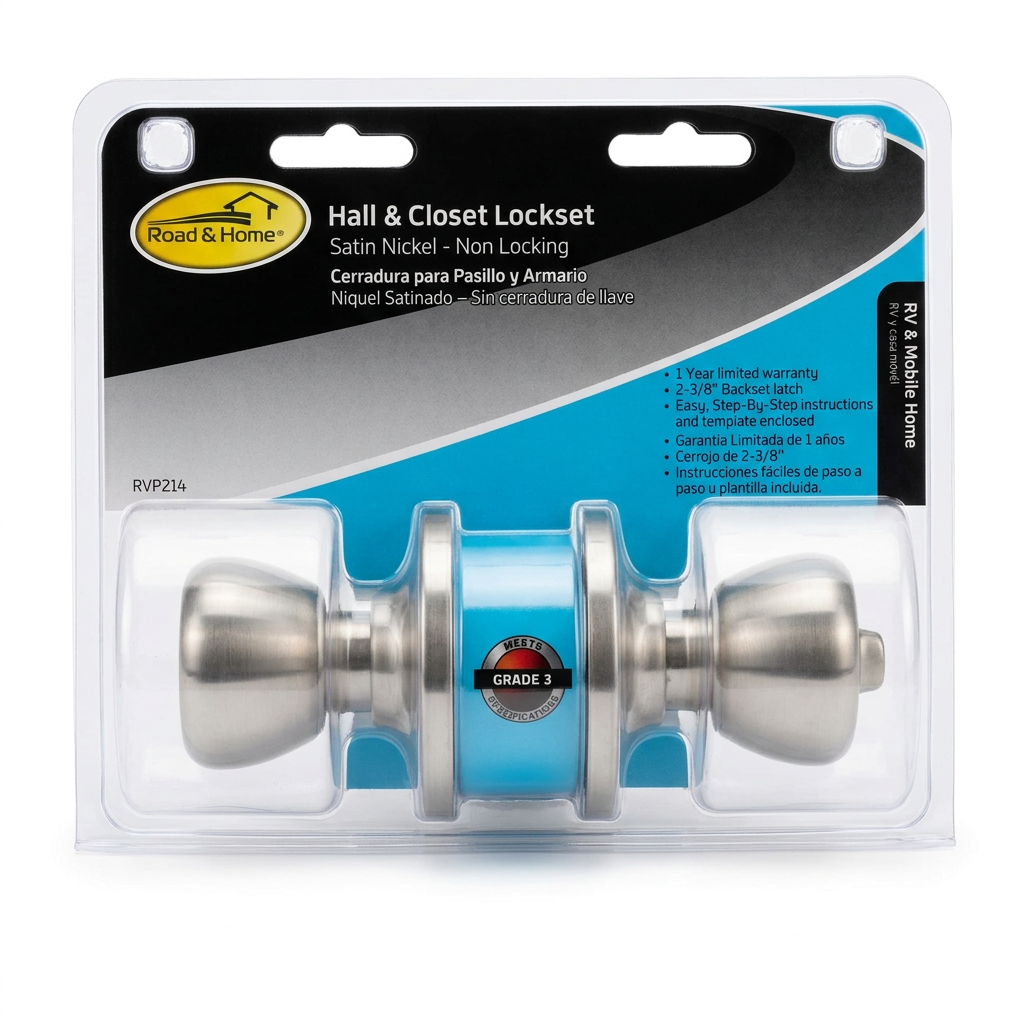 Hall & Closet Door Lock Set
