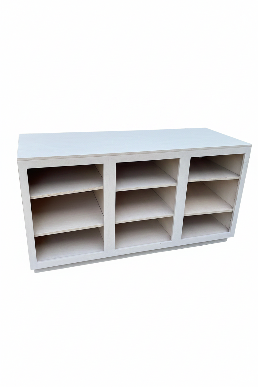 Shelf · Open Wood · 3-Section · 63×35×24 · TRP