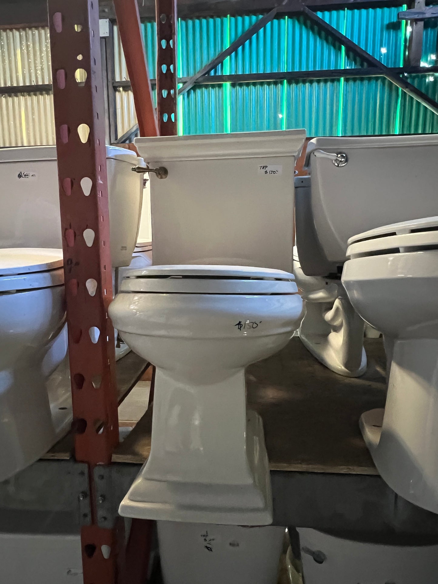 Two-piece toilet white TRP | The ReUse People Oakland
