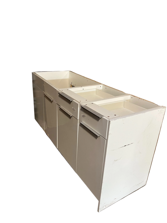 Cabinet · Kitchen Base · White · 3-Unit · 70×35×25 · CU5
