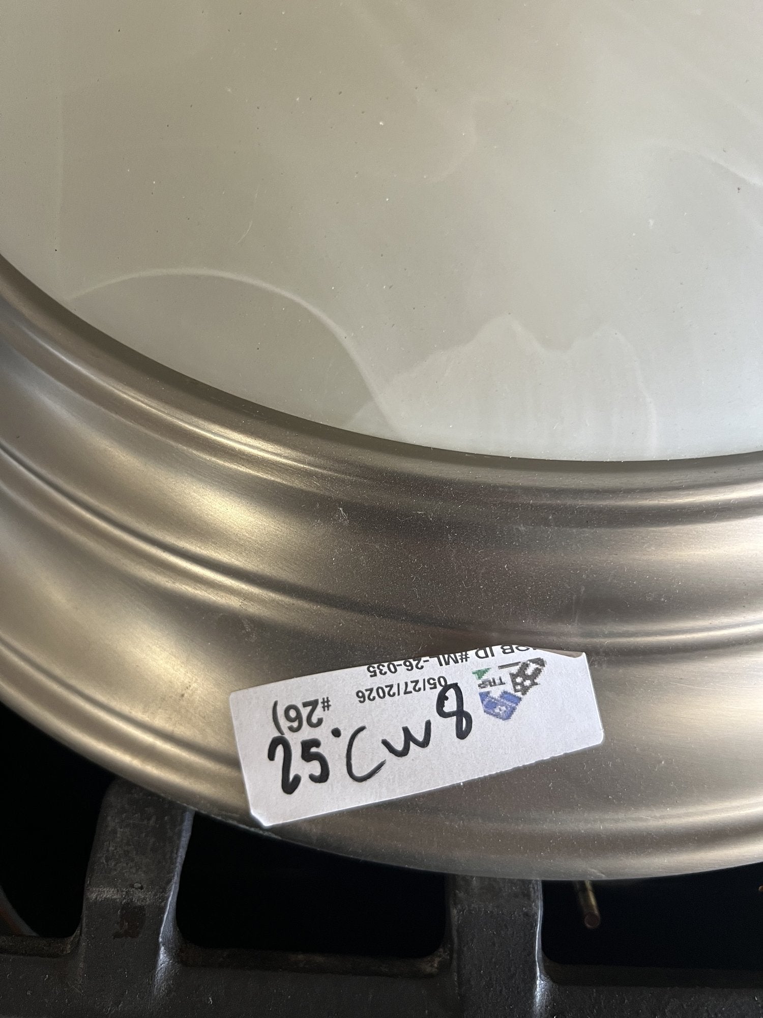 Ceiling Light · Flush · Frosted · Nickel · CW8 | The ReUse People Oakland
