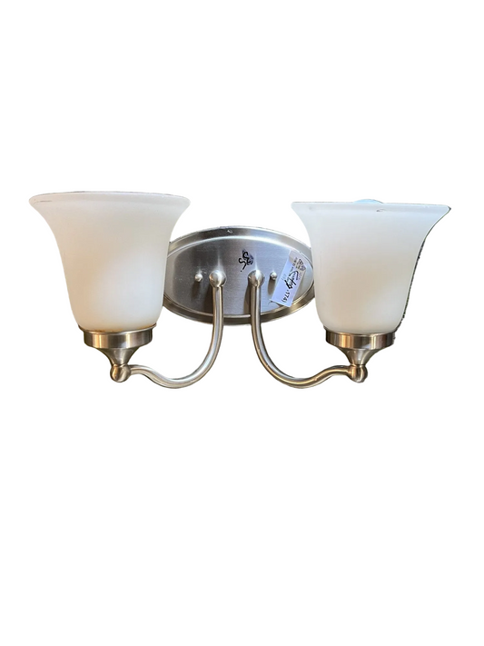 Vanity Light · 2-Light · Nickel · Frosted · CX9