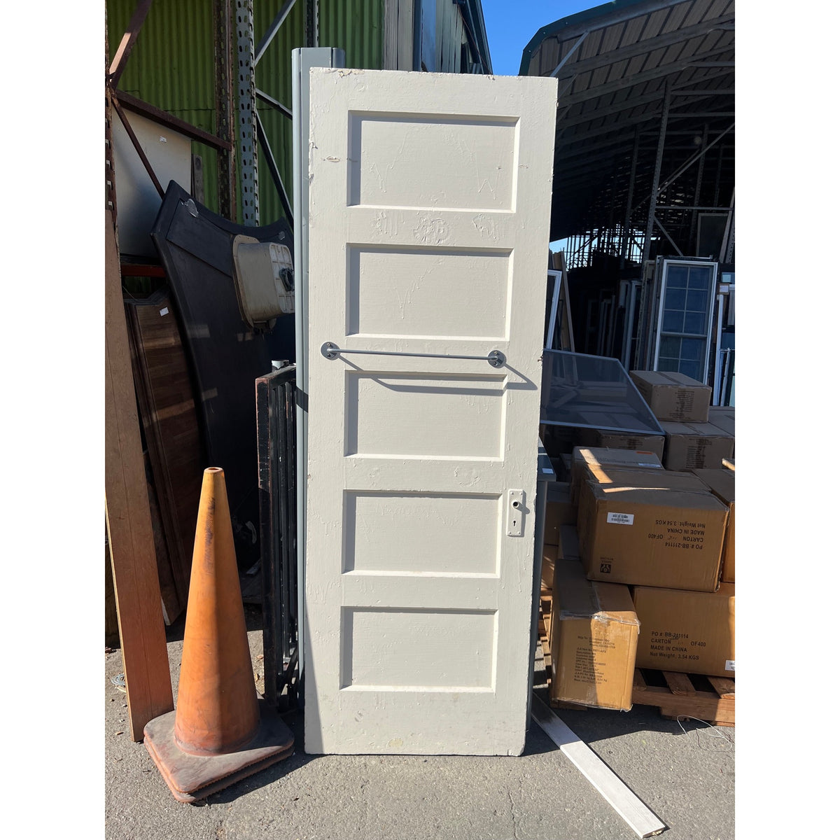 Cream interior door with bar 28x81.5 | The ReUse People Oakland