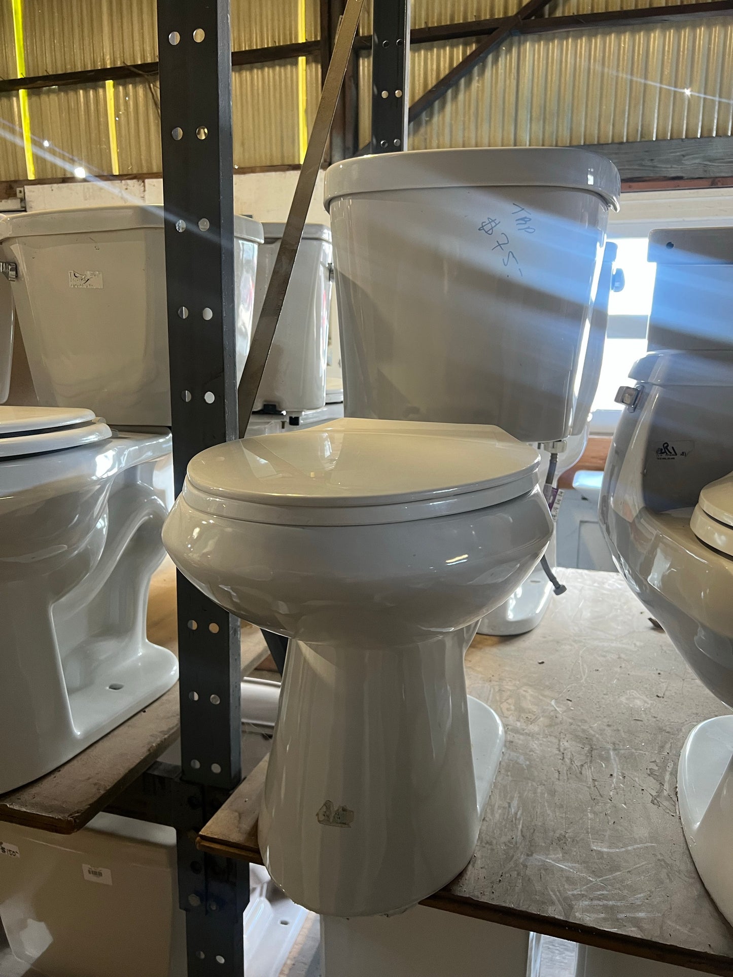 White Glacier Bay two-piece toilet, TRP | The ReUse People Oakland