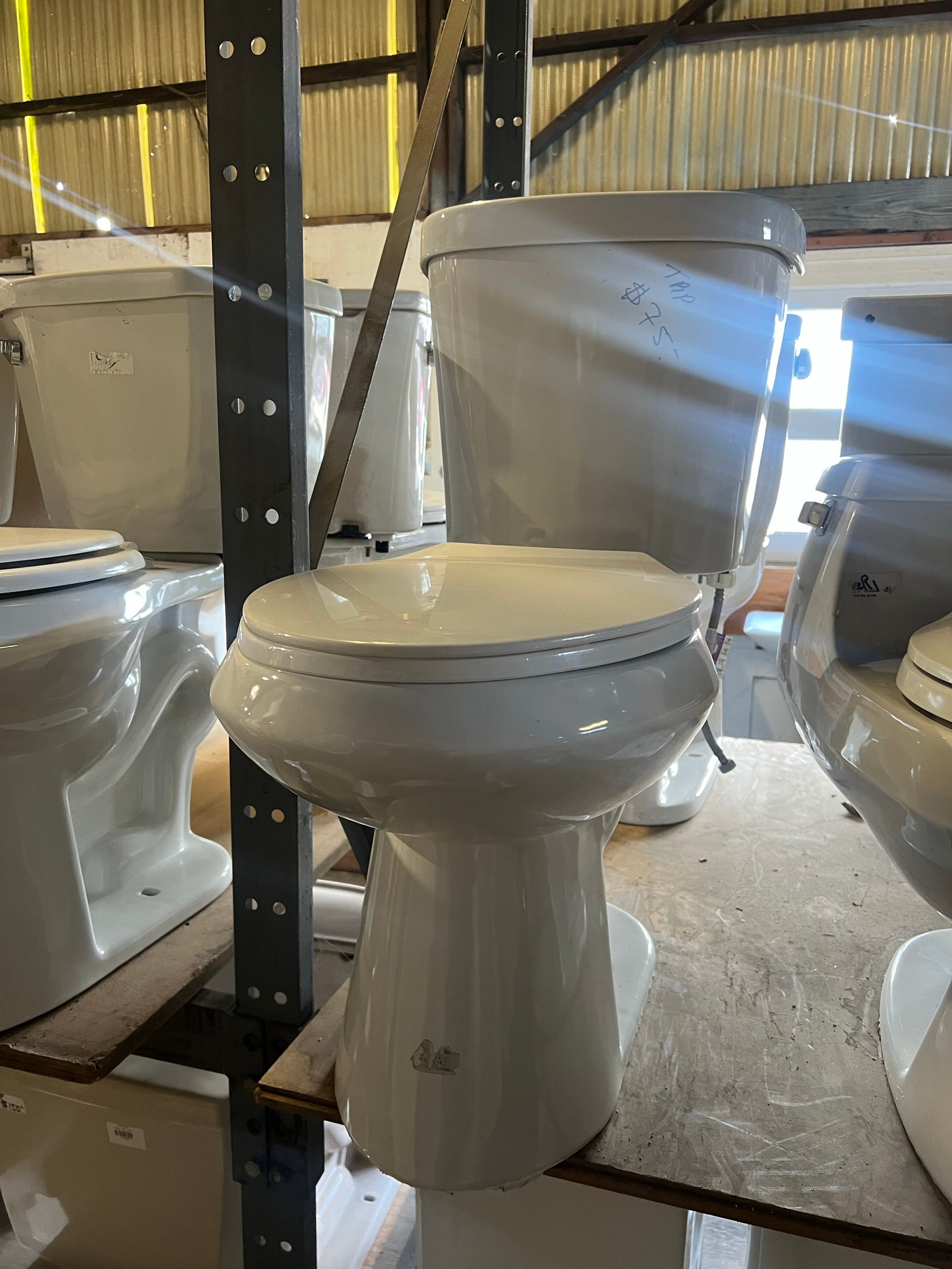 White Glacier Bay two-piece toilet, TRP | The ReUse People Oakland