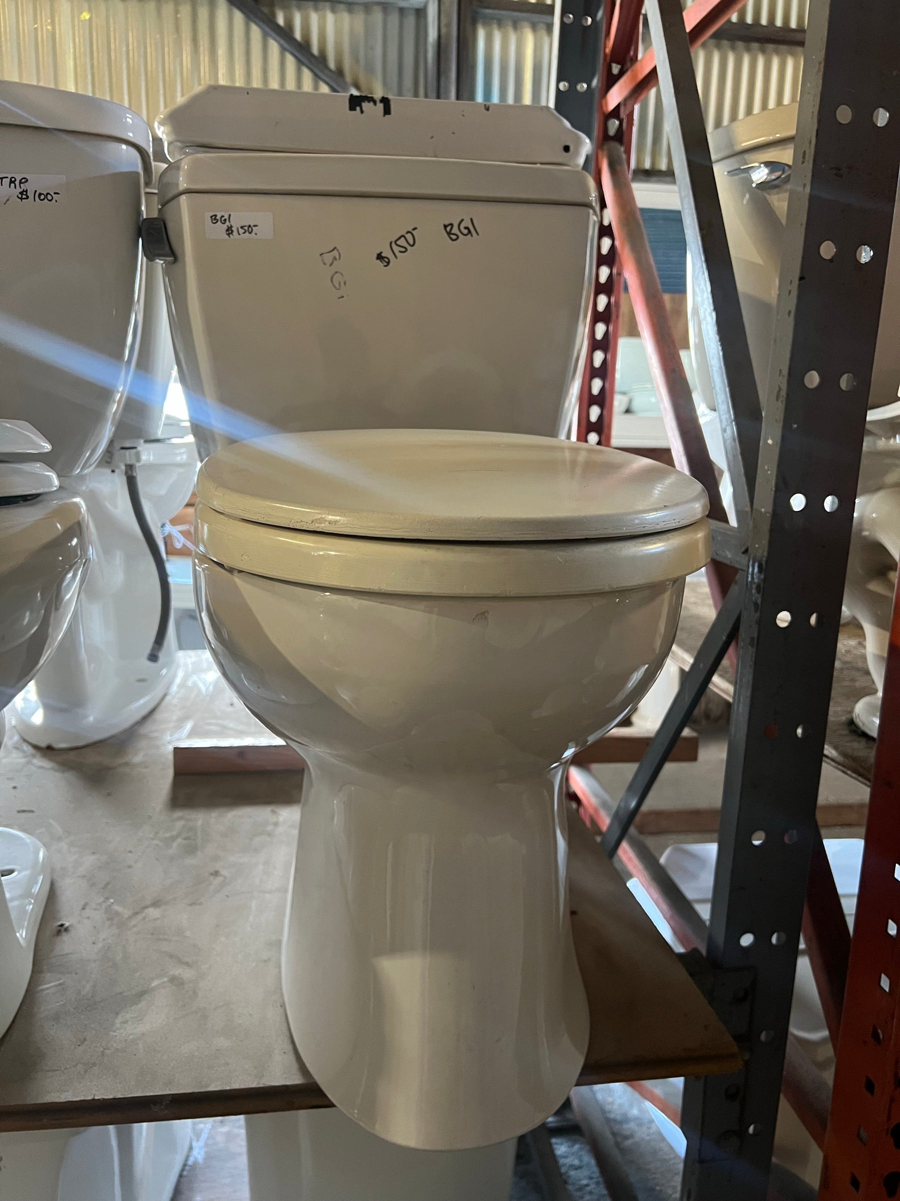 White Toto two-piece toilet, BGI | The ReUse People Oakland