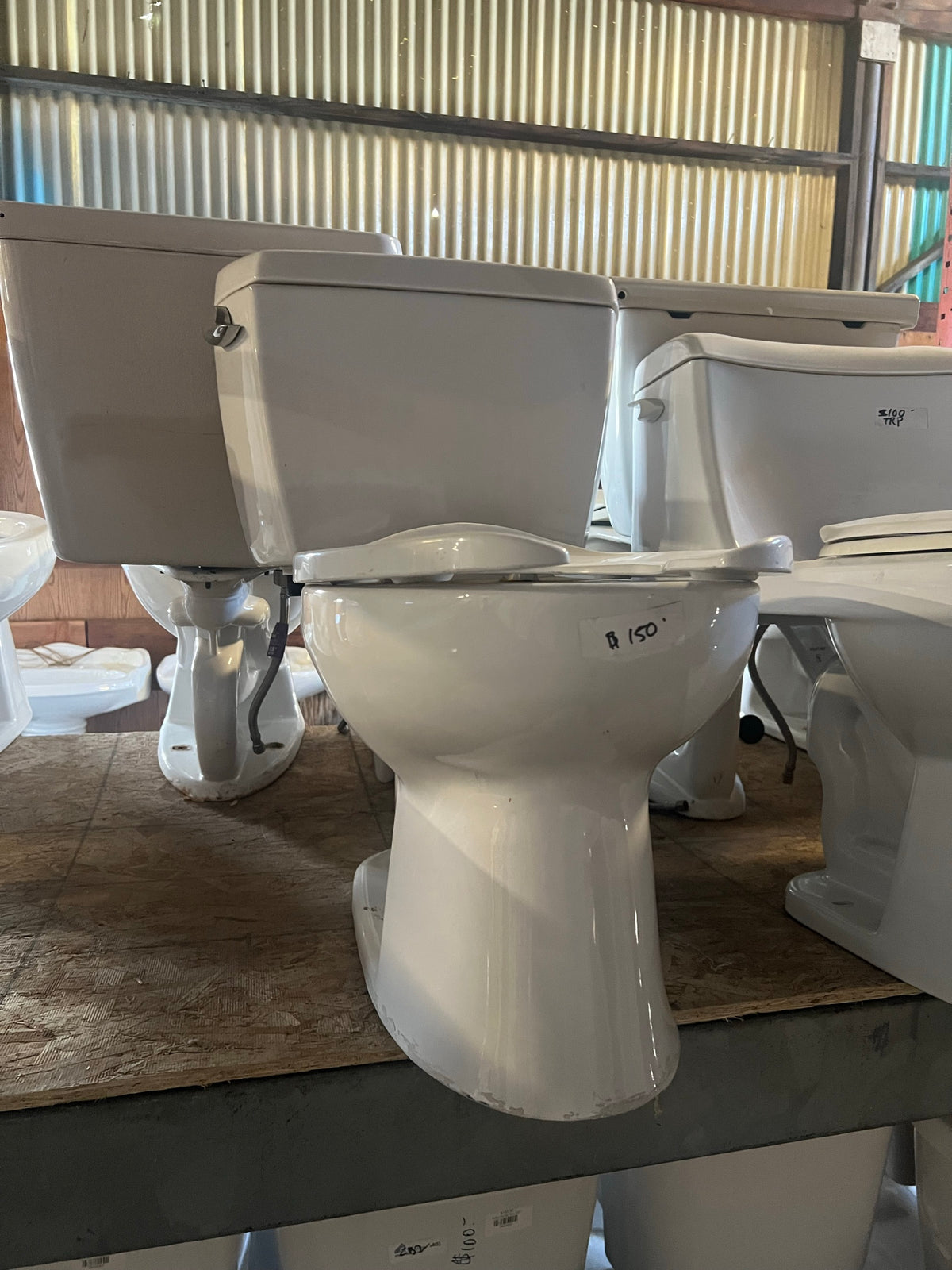 White Toto two-piece toilet | The ReUse People Oakland